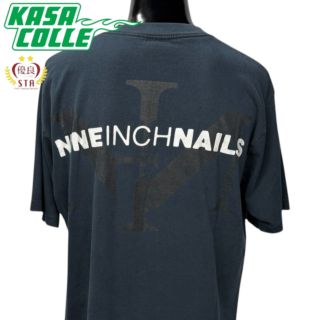 【NINE INCH NAILS】ナインインチネイルズ NINロゴ Vintage Tシャツ