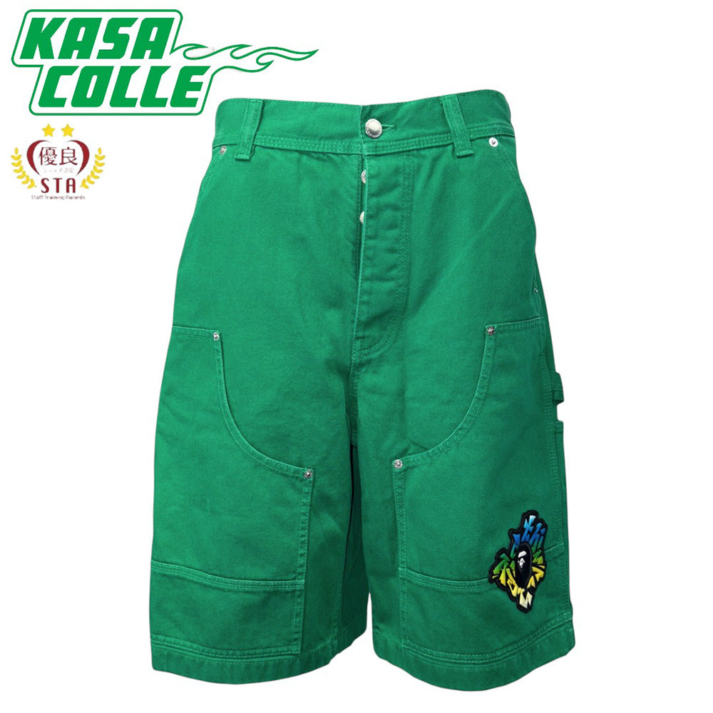A BATHING APE PATCH 2 TONE WASHED Work Shorts, Size L