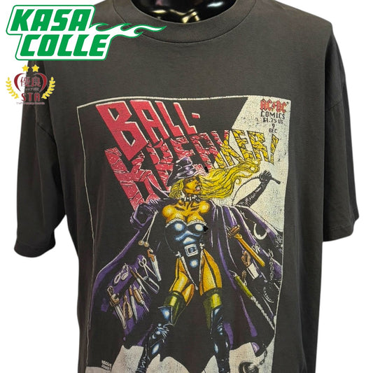 AC/DC 1995 Comics Ball Breaker Tour Vintage T-Shirt, Size XL