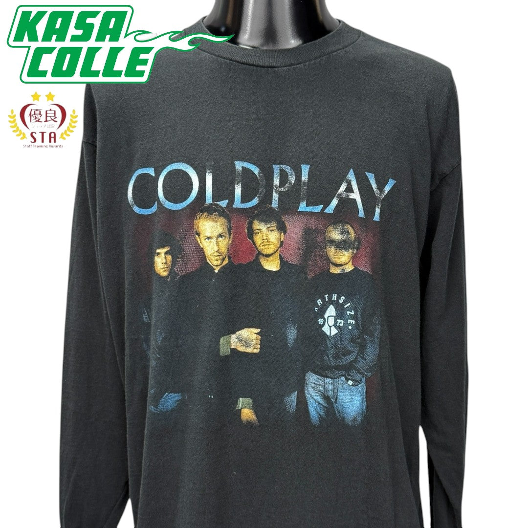 【COLDPLAY】コールドプレイ "A RUSH OF BLOOD TO THE HEAD TOUR" 00's Vintage ロングスリーブTシャツ