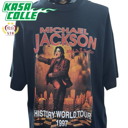 [MICHAEL JACKSON] Michael Jackson HISTORY WORLD TOUR 1997 T-shirt XL