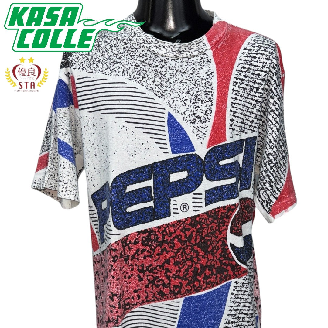 【PEPSI】ペプシ "ALL OVER PRINT" 90's Vintage Tシャツ