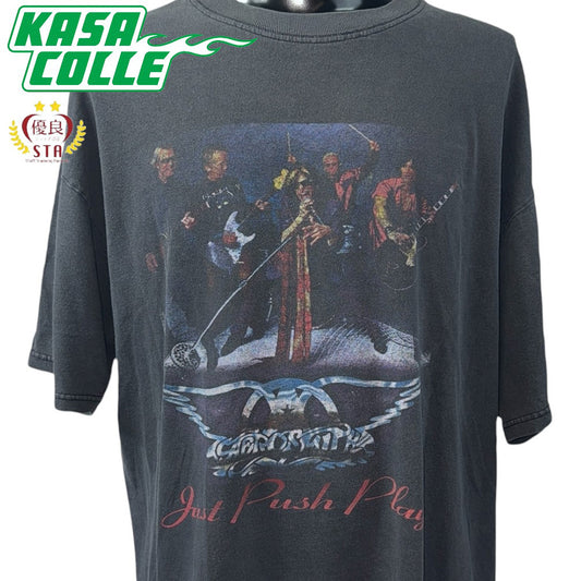 AEROSMITH - AEROSMITH JUST PUSH PLAY TOUR 2001 Hajime Sorayama T-shirt, XL
