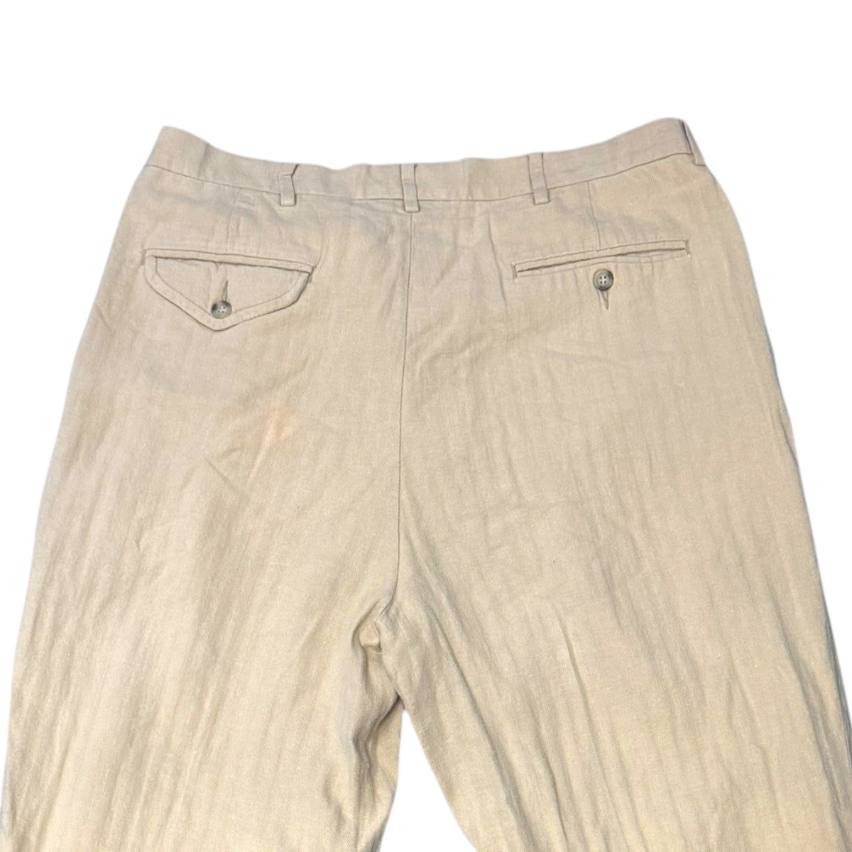 【POLO RALPH LAUREN】ポロ ラルフローレン "LINEN COTTON 2TUCK SLACKS" リネンスラックス