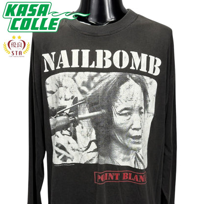 【NAILBOMB】ネイルボム "POINT BLANK" 90's Vintage ロングスリーブTシャツ