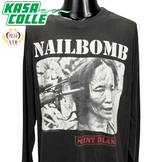 【NAILBOMB】ネイルボム "POINT BLANK" 90's Vintage ロングスリーブTシャツ