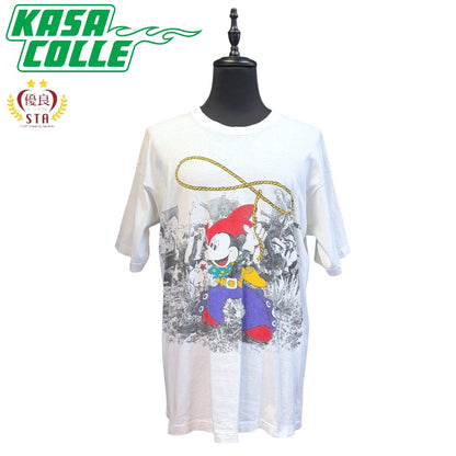 【Disney】ディズニー ミッキー カウボーイ Tシャツ XL相当