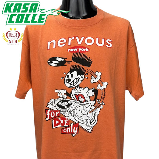【NERVOUS RECORDS】ナーバスレコード "FOR DJ'S ONLY" 90's Vintage Tシャツ