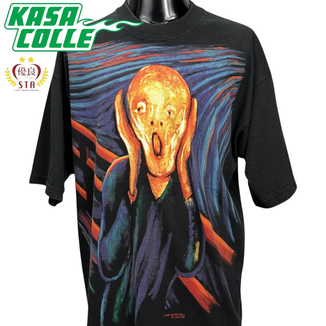 【EDVARD MUNCH】エドヴァルド・ムンク LIQUID BLUE（リキッドブルー）"The Scream" 90's Vintage Tシャツ