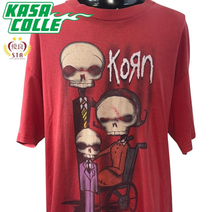 【KORN】コーン Munky Skeletonデザイン Tシャツ XL