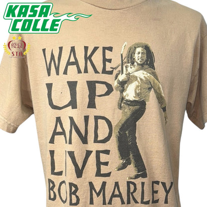 [BOB MARLEY] Bob Marley "WAKE UP AND LIVE" Vintage T-shirt, Size M