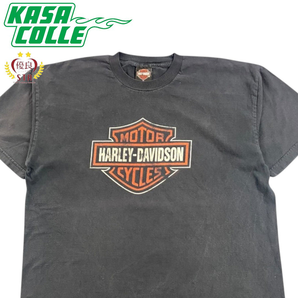 【Harley‑Davidson】Bar and Shield「Berwyn, IL」（ハーレーダビッドソン）Tシャツ 2003年 Y2K XL