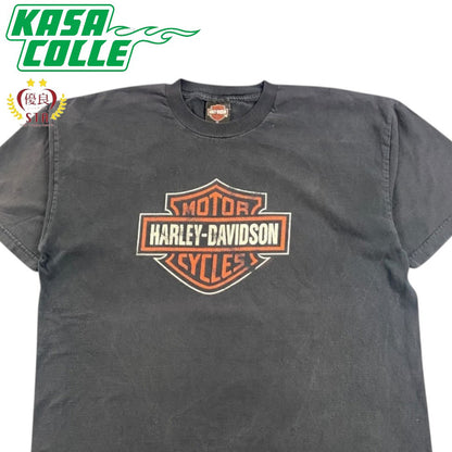 【Harley‑Davidson】Bar and Shield「Berwyn, IL」（ハーレーダビッドソン）Tシャツ 2003年 Y2K XL