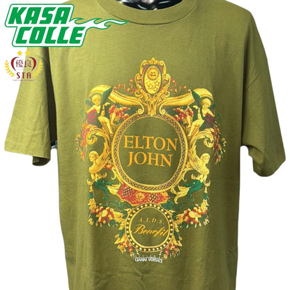 【ELTON JOHN】エルトンジョン "A.I.D.S Benefit Concert STYLED BY GIANNI VERSACE" Tシャツ XL