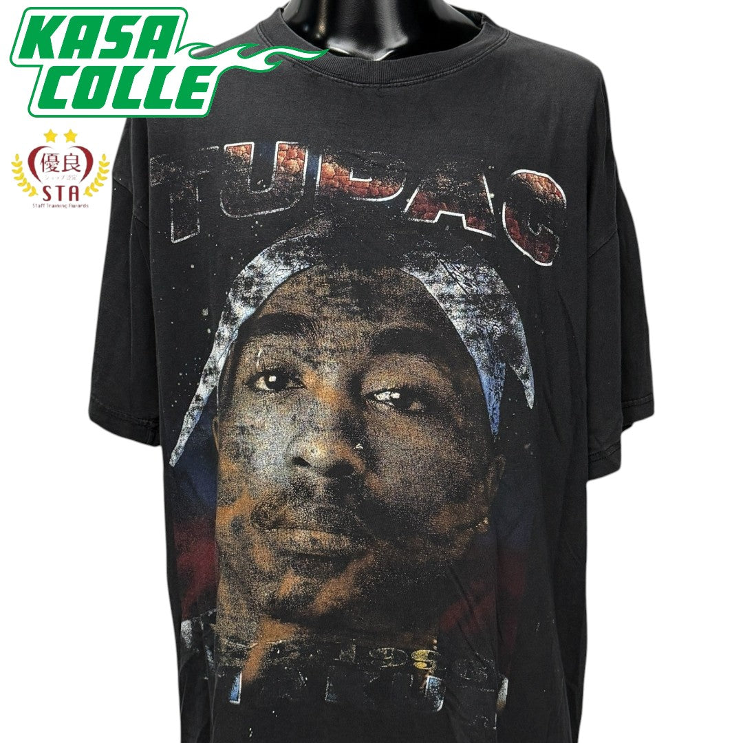 【2PAC】2パック "MAKAVELI AGAINST ALL ODDS" RAPtee Vintage Tシャツ