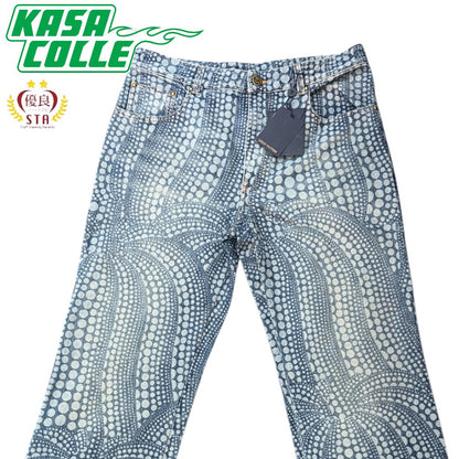 [LOUIS VUITTON] Louis Vuitton Yayoi Kusama All-Over Pumpkin Denim Pants RM232H YN3 HOD30W Size 32