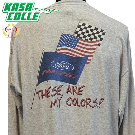 FORD THESE ARE MY COLORS! Vintage Long Sleeve T-Shirt, Size XL