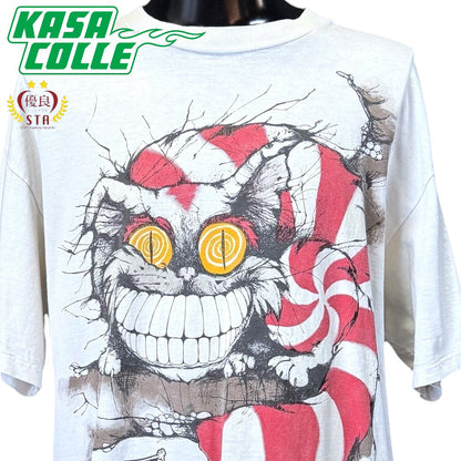 【ALICE IN WONDERLAND】アリスインワンダーランド チェシャ猫 Vintage Tシャツ 2XL