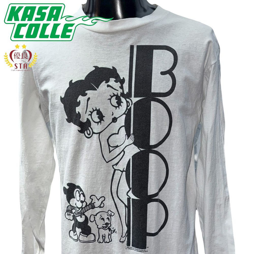 [BETTY BOOP] Betty Boop 90's Vintage Long Sleeve T-Shirt