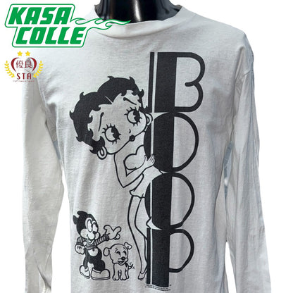 [BETTY BOOP] Betty Boop 90's Vintage Long Sleeve T-Shirt