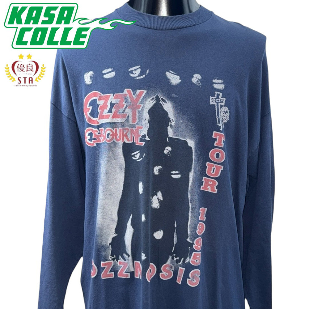 【Ozzy Osbourne】オジー・オズボーン  Ozzmosis Tour 1995　ロングスリーブTシャツ ブルー　XL