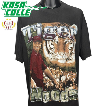 【TIGER WOODS】タイガー タイガー・ウッズ “MASTERS CHAMPION” 90’s Vintage Rap Tシャツ