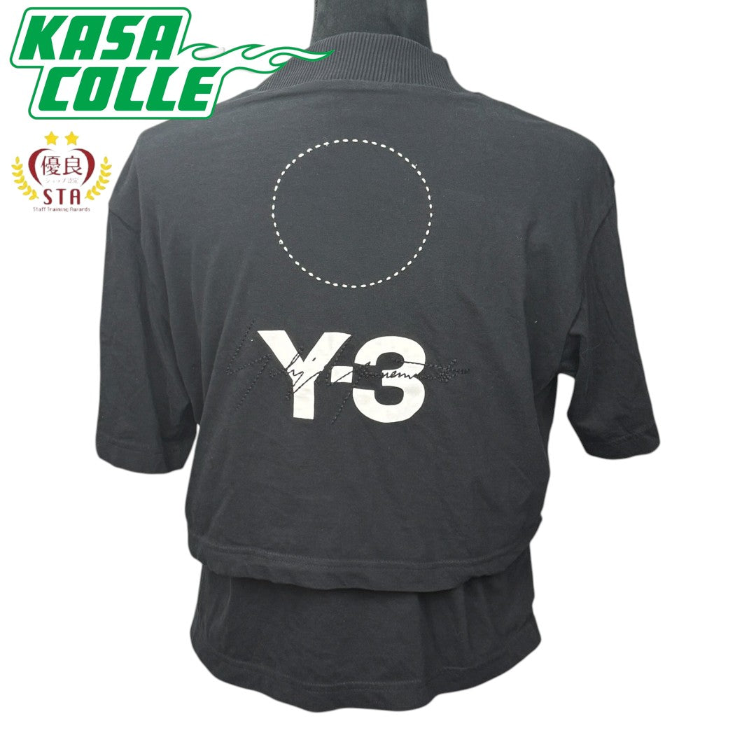 【Y-3】ワイスリー "STACKED LOGO LAYERED MOCK NECK" Tシャツ