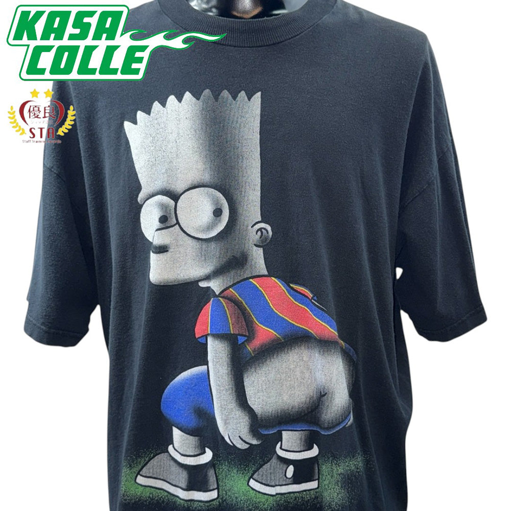 [THE SIMPSONS] Simpsons Bart Print VINTAGE T-shirt XL