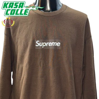 [SUPREME] Supreme Washed Box Logo Crewneck