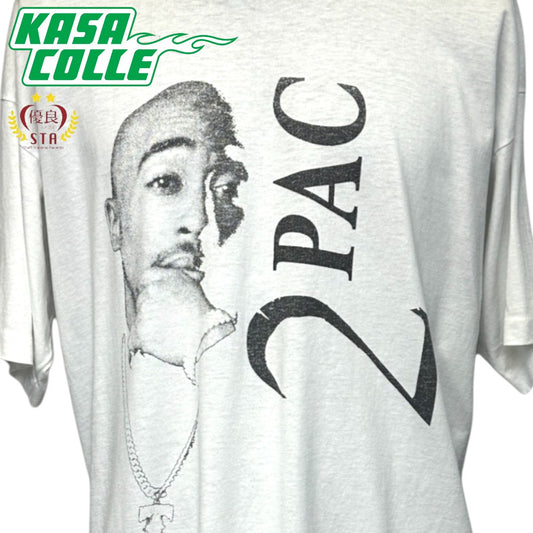 2PAC MEMORIAL PORTRAIT Vintage T-shirt (XL)