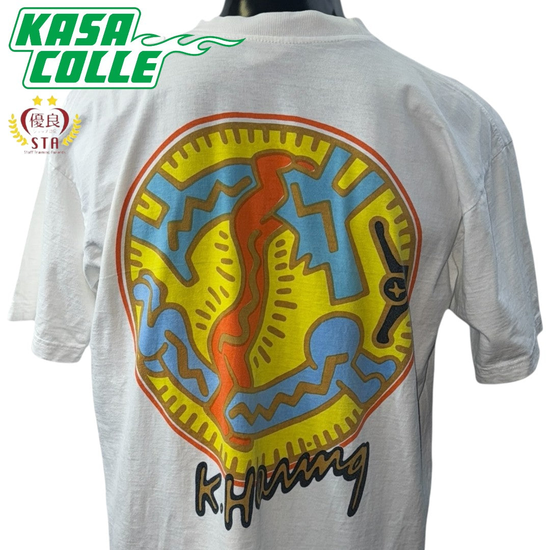 [KEITH HARING] Keith Haring Art Graphic T-shirt