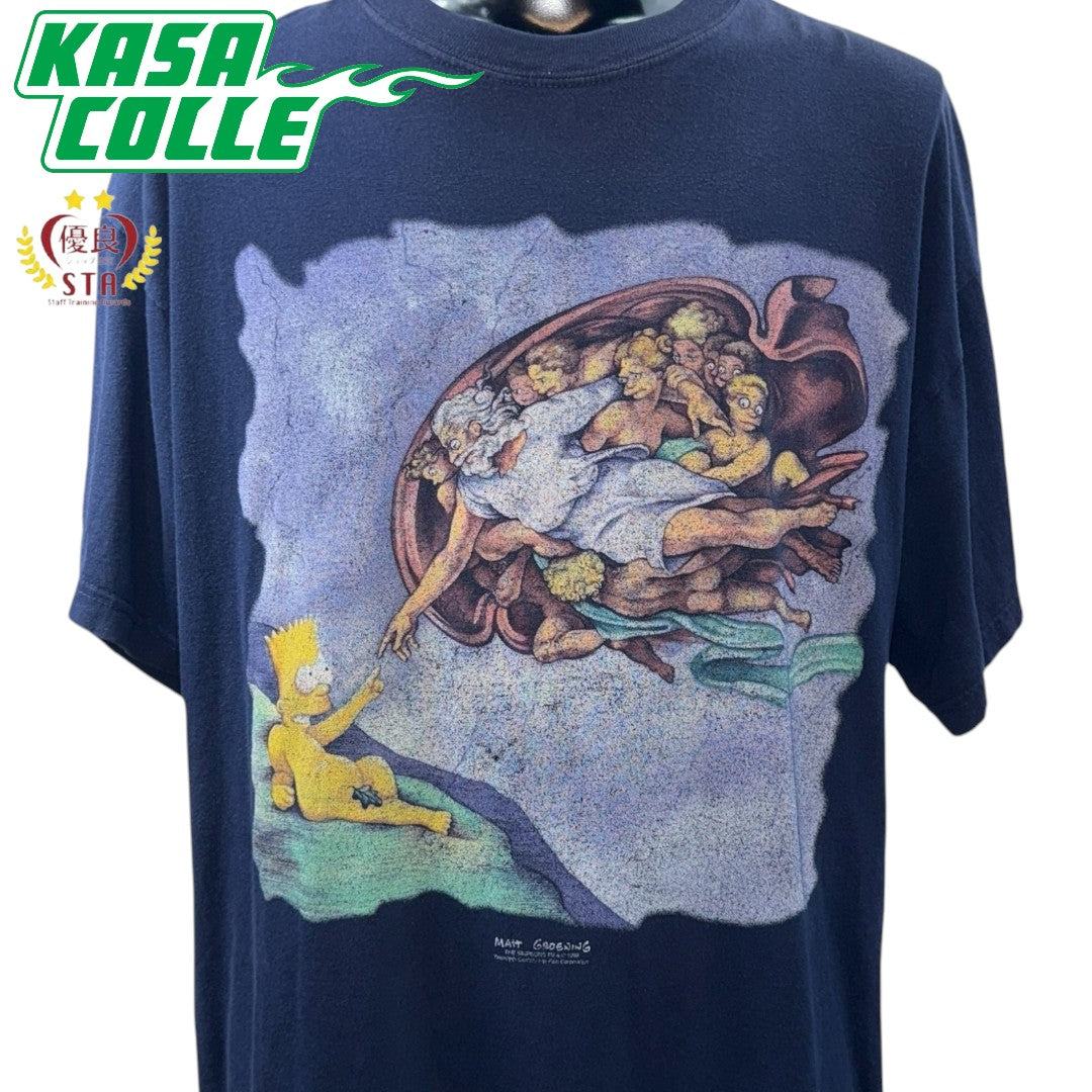 [BART SIMPSON] Bart Simpson CREATION OF ADAM T-shirt XL