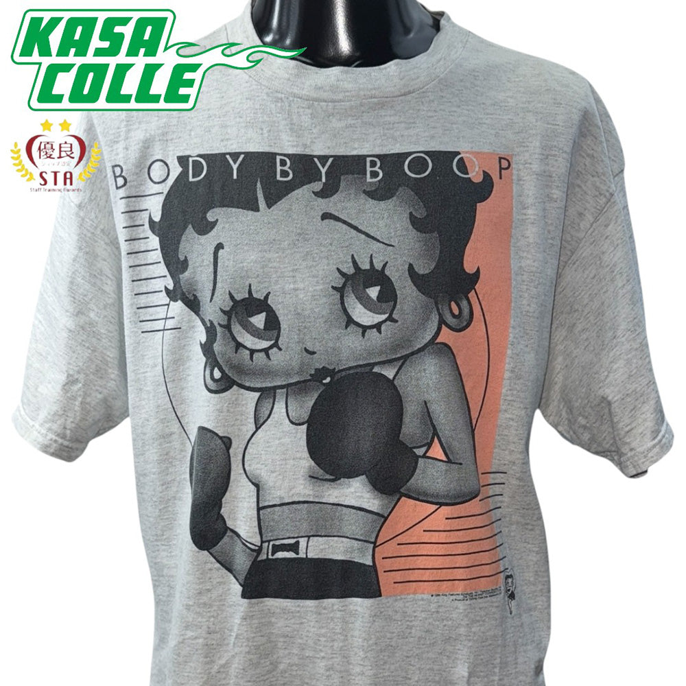 【BETTY BOOP】ベティ・ブープ "BODY BY BOOP" ボクシングTシャツ