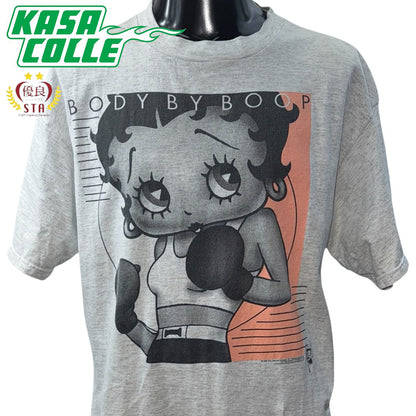 【BETTY BOOP】ベティ・ブープ "BODY BY BOOP" ボクシングTシャツ
