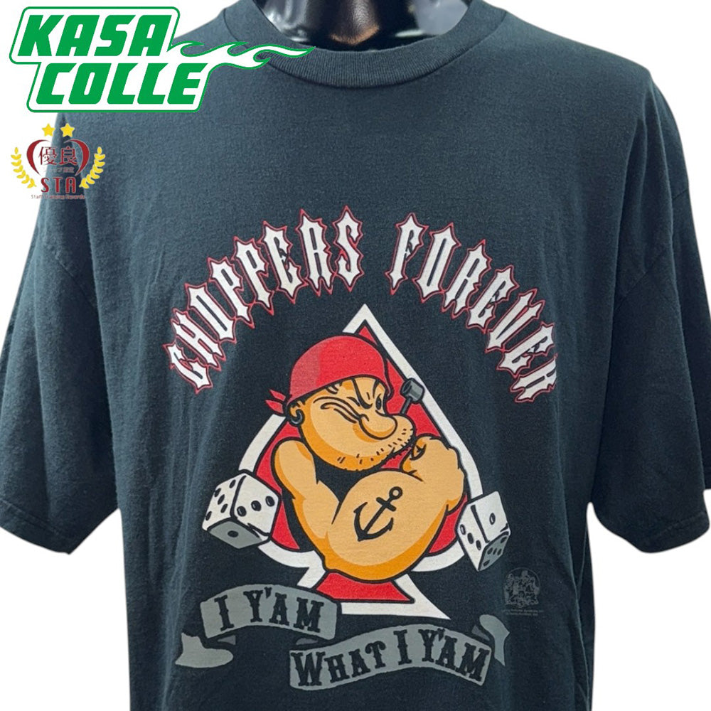 【POPEYE】ポパイ CHOPPERS FOREVER Tシャツ XL