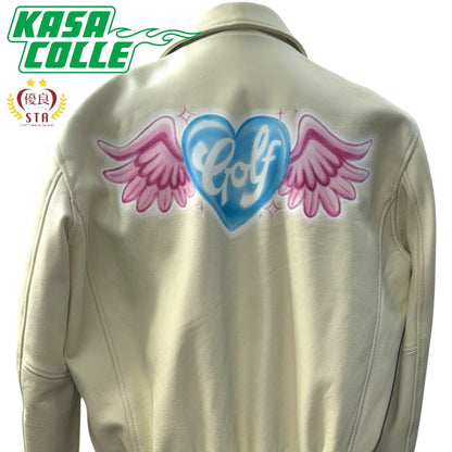GOLF WANG Airbrush Heart Bomber Jacket, Size M