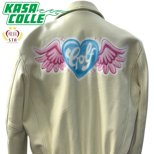 GOLF WANG Airbrush Heart Bomber Jacket, Size M