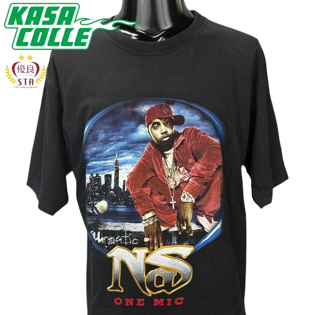 【NAS】ナズ "STILLMATIC TOUR / ONE MIC" 00's Vintage Tシャツ