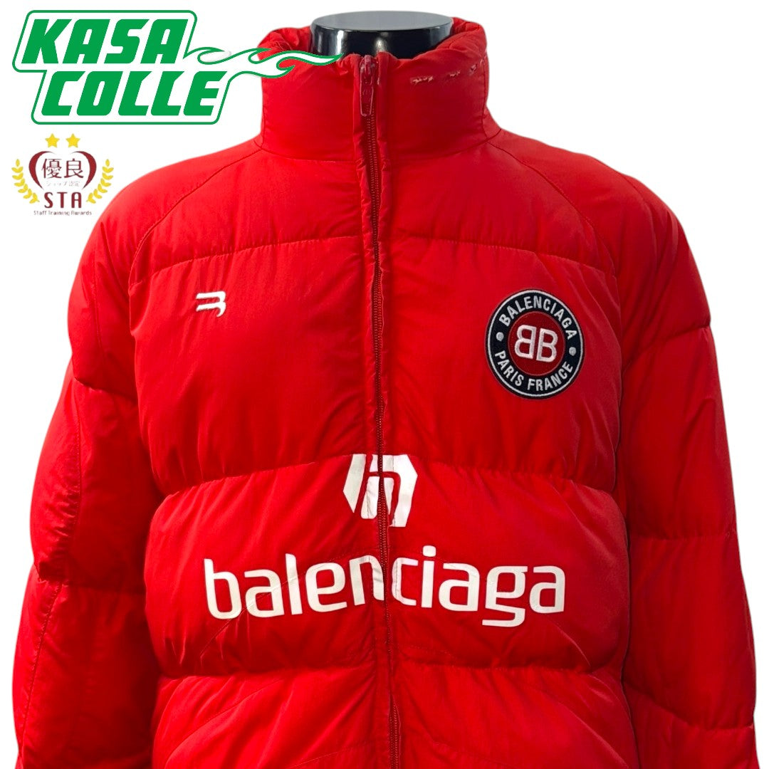 [BALENCIAGA] Balenciaga “FOOTBALL PRINT” logo down jacket