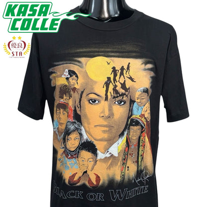 【MICHAEL JACKSON】マイケル・ジャクソン "BLACK OR WHITE" 90's Vintage Tシャツ