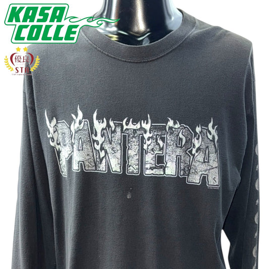 [PANTERA] Pantera logo print long sleeve T-shirt