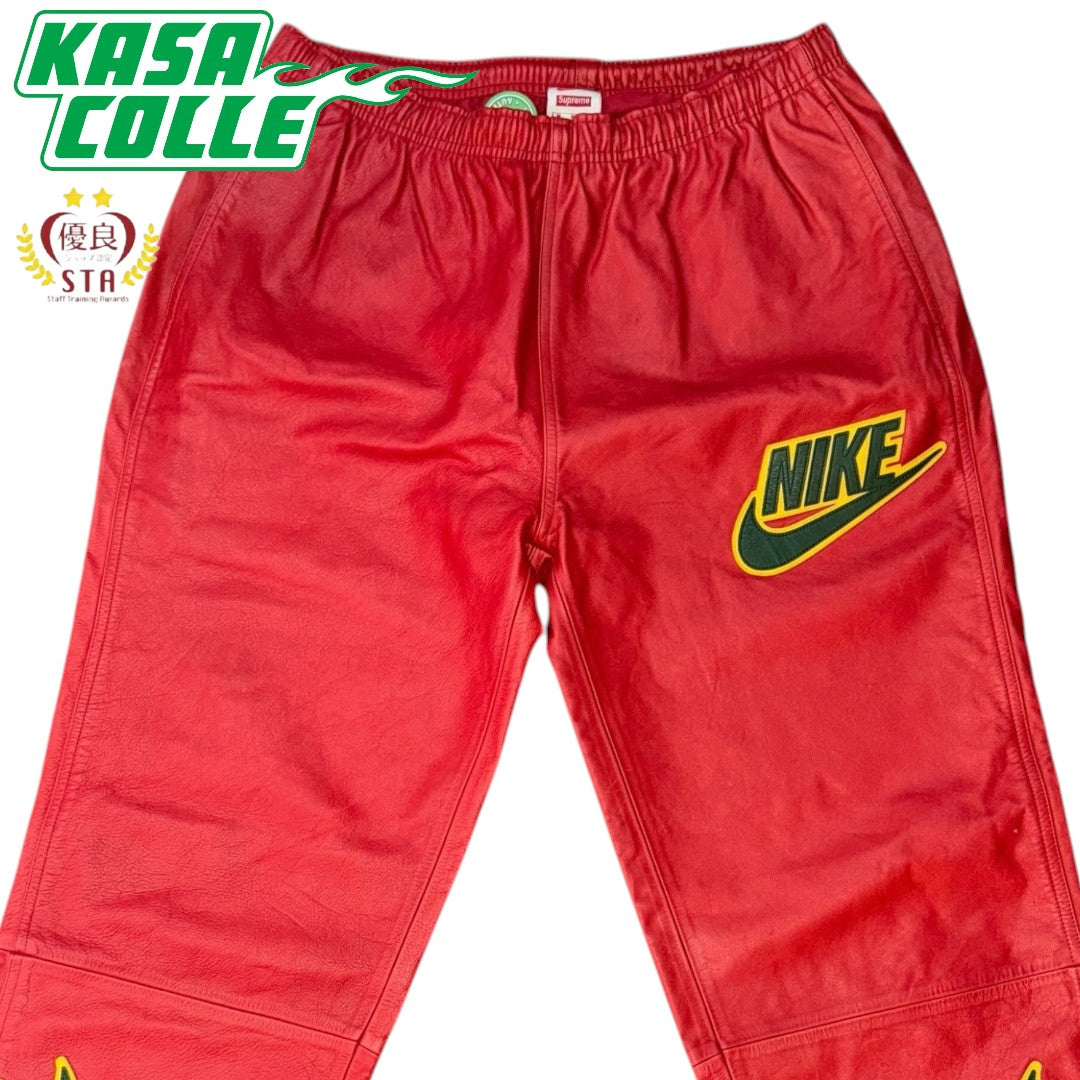 [SUPREME x NIKE] Supreme Nike 19AW Leather Warm Up Pants