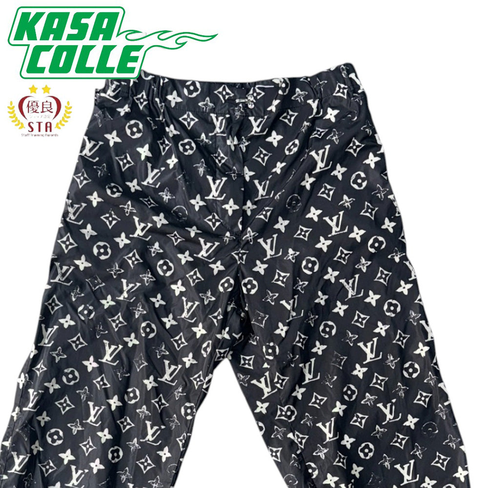 [LOUIS VUITTON] Louis Vuitton Stencil Effect Monogram Jogging Pants Size 34