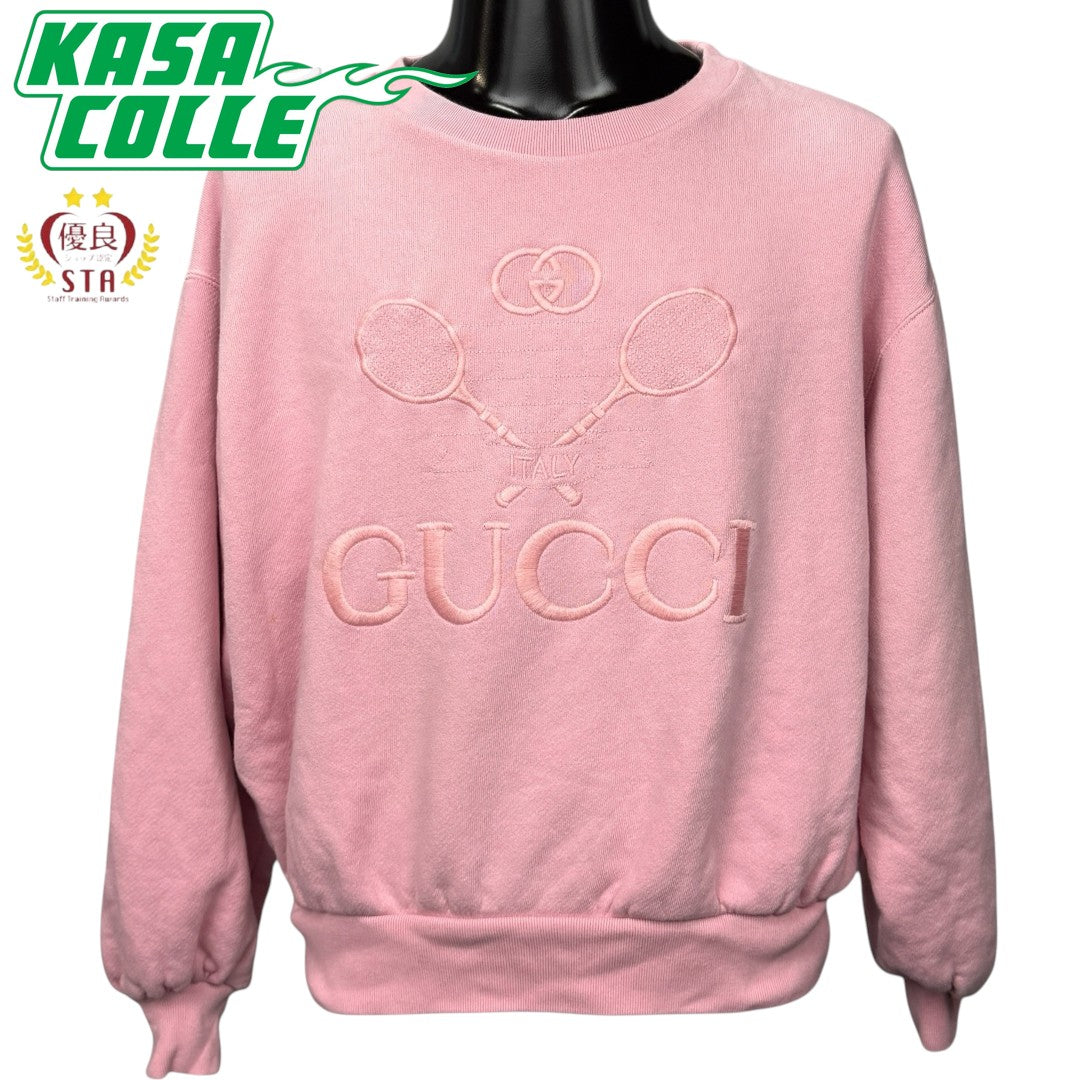 【GUCCI】グッチ "TENNIS EMBROIDERED" スウェット