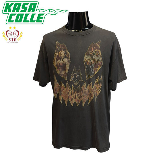 [HARLEY DAVIDSON] Harley Davidson Hanes Body T-shirt (Size L)
