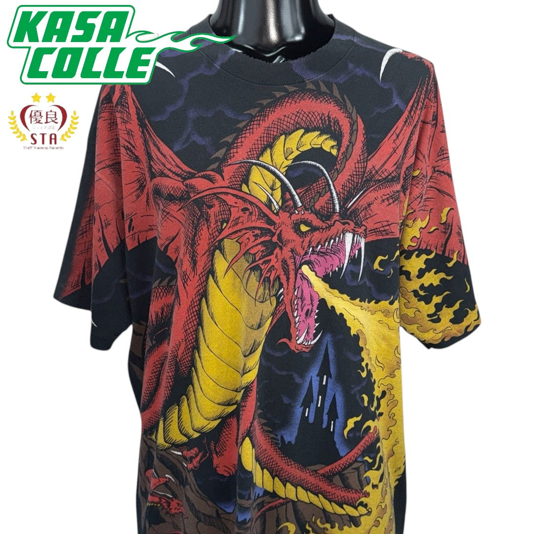 【LIQUID BLUE】リキッド・ブルー "DRAGON & KNIGHT" 90's Vintage Tシャツ