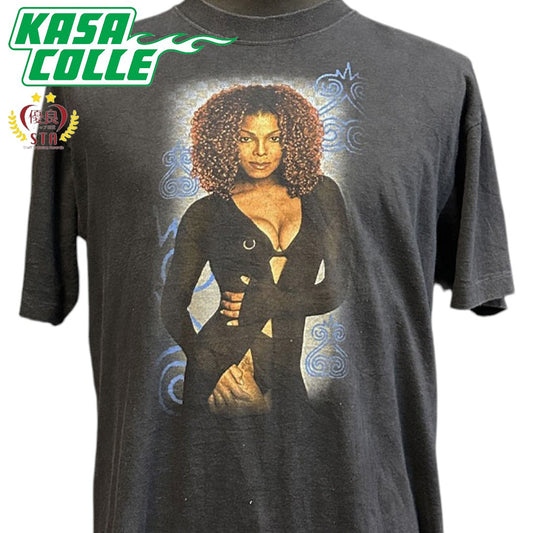 [JANET JACKSON] Janet Jackson "THE VELVET ROPE WOALD TOUR 1998" Vintage T-shirt, Size L