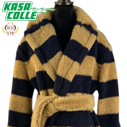 [Max Mara] Max Mara Striped Long Jacket