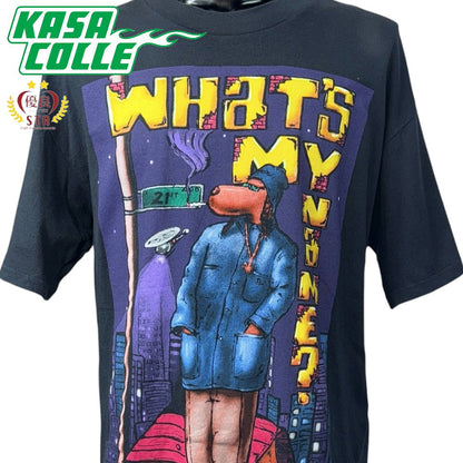 【SNOOP DOGG】スヌープドッグ "What's my name?" 90's Vintage Tシャツ XL
