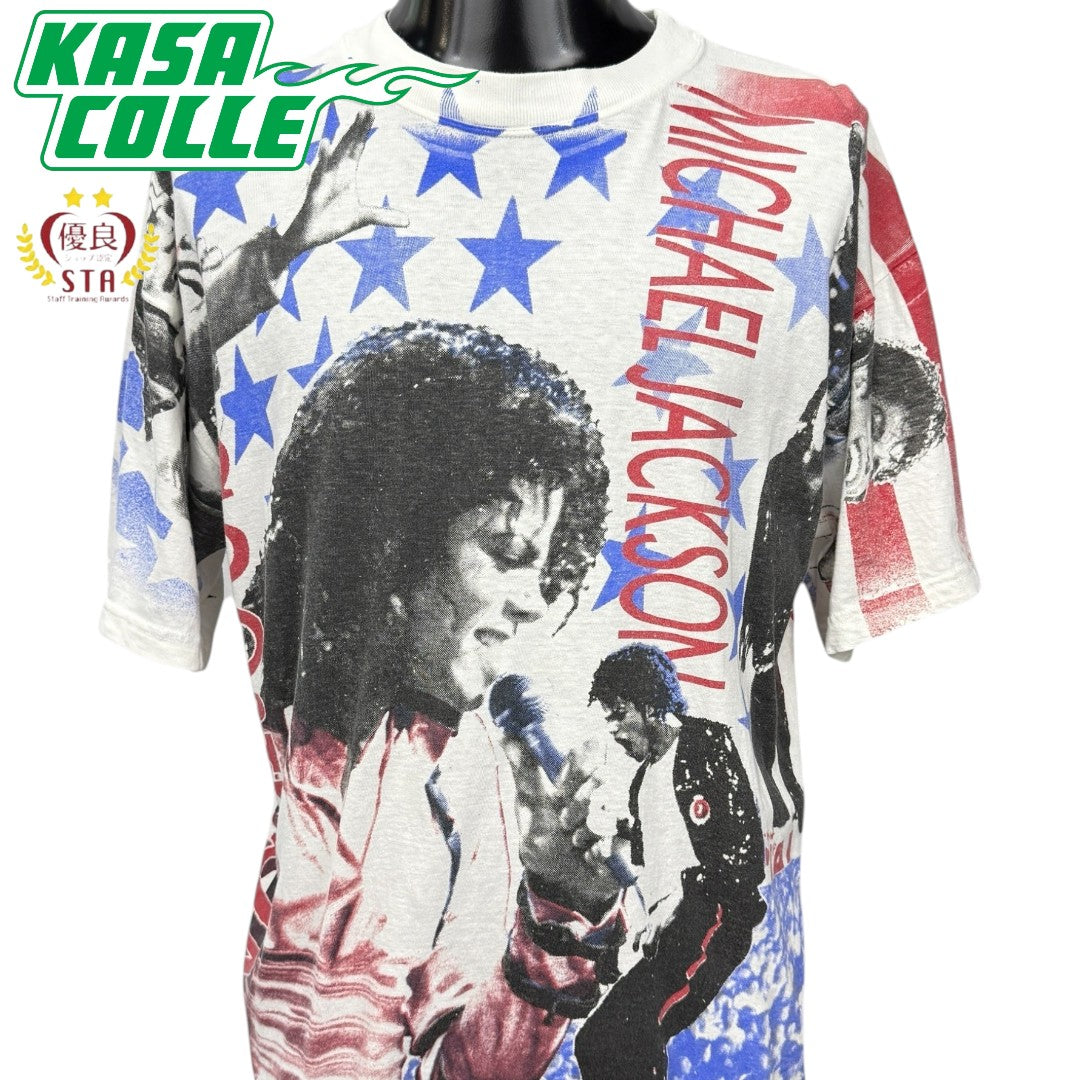 【MICHAEL JACKSON】マイケル・ジャクソン "ALL OVER PRINT" Vintage Tシャツ